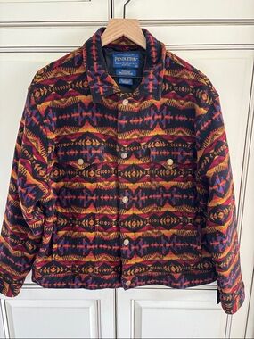 Pendleton Wool Navajo Southwestern High Grade Western Wear Jacket Mens XXL